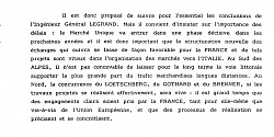 Extrait du rapport de Louis Besson rédigé en 1993 sur les traversées alpines
